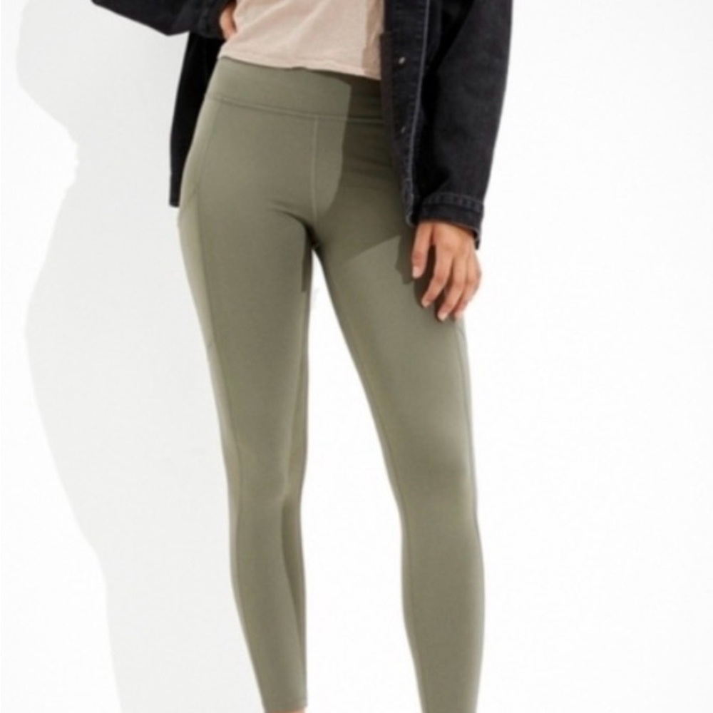 AE The Everyday Olive Green Women's Leggings